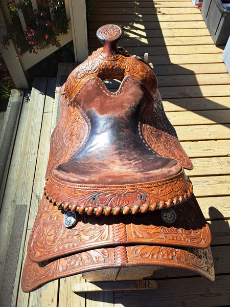 16" Champion Turf Vintage Western Equitation Show Saddle