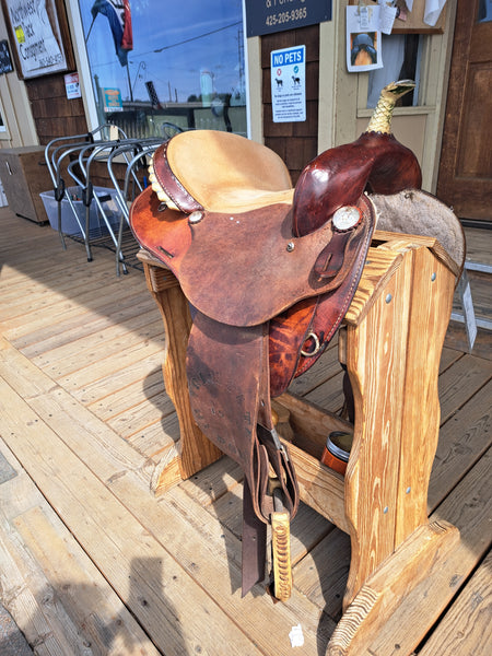 15" Lamb Co Barrel Racing Saddle