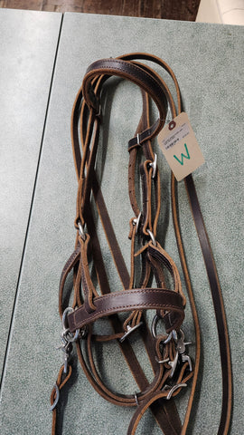 Custom Bitless Bridle with Split Reins