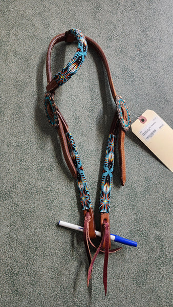 Beaded Single Ear Headstall