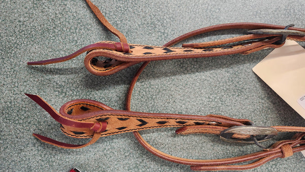 NEW Cashel Buckstitch Roughout Leather Headstall