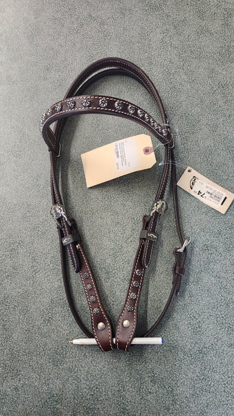 NEW Classic Equine Antique Dot Browband Western Headstall
