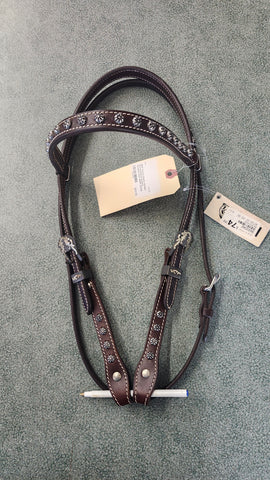 NEW Classic Equine Antique Dot Browband Western Headstall