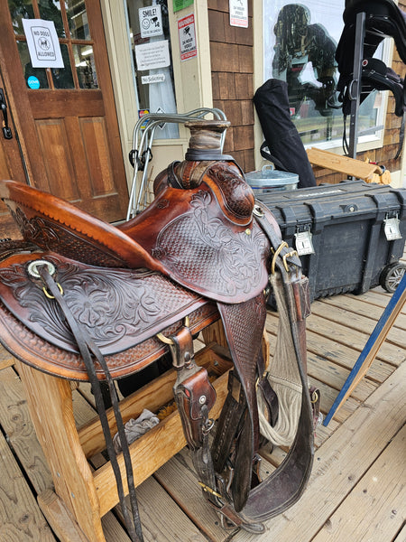 16" Pete Garrell Luellen Ranch Roper Saddle Package