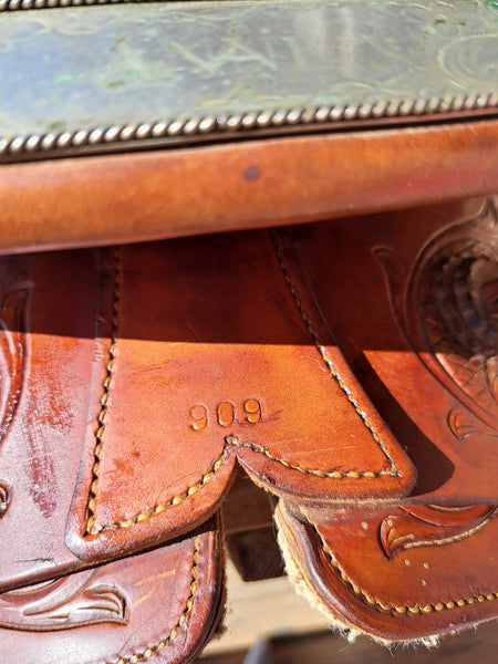 15" Vintage TexTan Western Saddle