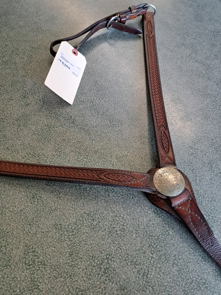 Tooled Leather Breast Collar