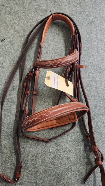 Padded Leather Hunt Bridle - Cob