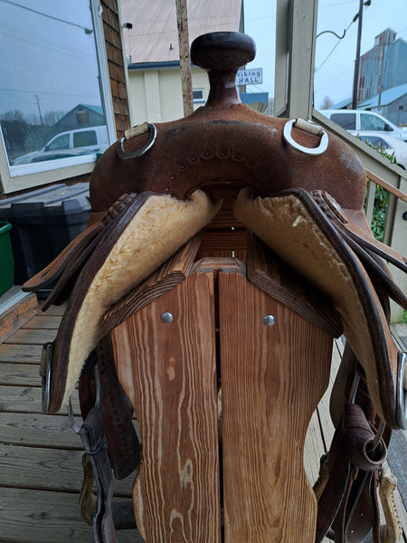 15" Silver Mesa Rough Out Work Saddle
