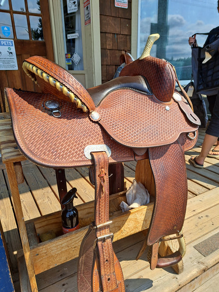 14" Crates Squeak Huber Barrel Racing Saddle