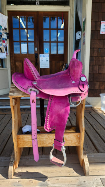 SOLD 15" Hilason Barrel Trail Saddle