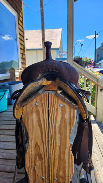 14.5" Double J Pozzi Wide Barrel Saddle