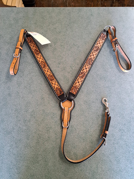 Tooled Leather Breastcollar