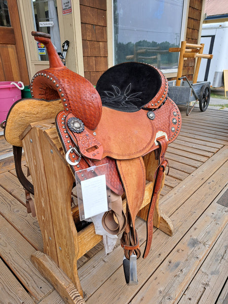 14" Double J Pozzi Pro Racer Barrel Saddle