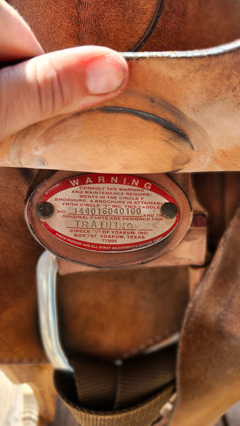16" Circle Y Roughout Training Saddle
