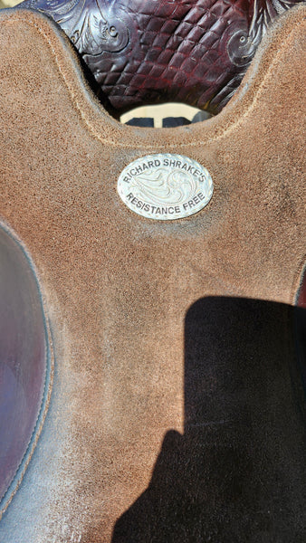 16" Circle Y Richard Shrake Resistance Free Western Equitaiton Show Saddle