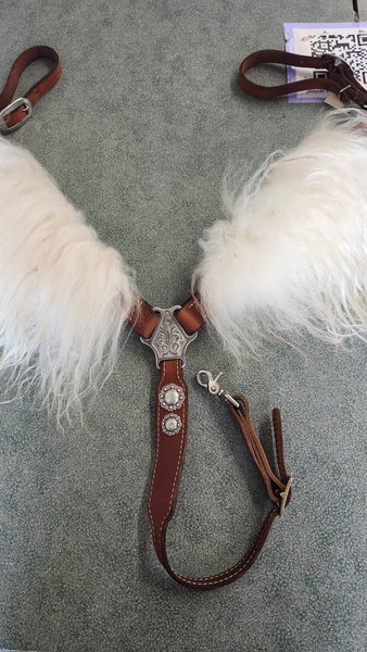 Custom Breast Collar W/ Angora