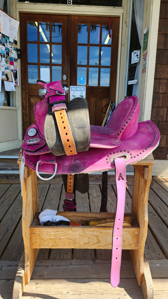 SOLD 15" Hilason Barrel Trail Saddle