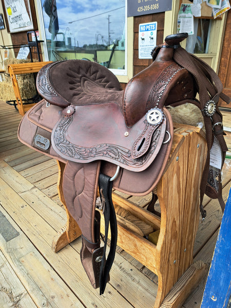 16" King Series Synthetic Western Saddle