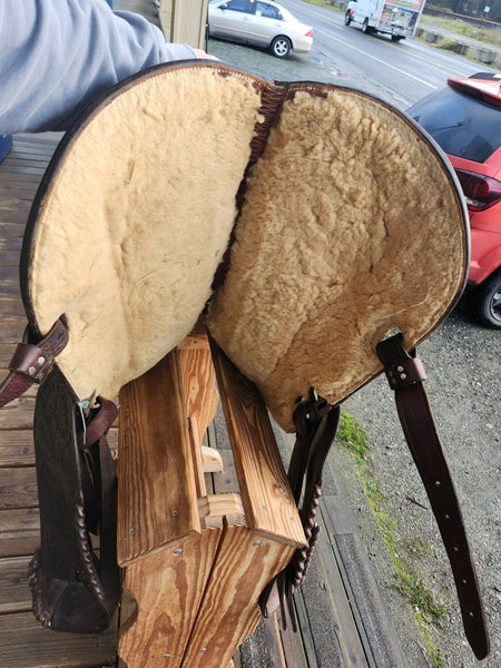 16" Vintage Broken Horn Western Equitation Show Saddle