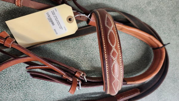 Padded Leather Hunt Bridle - Cob
