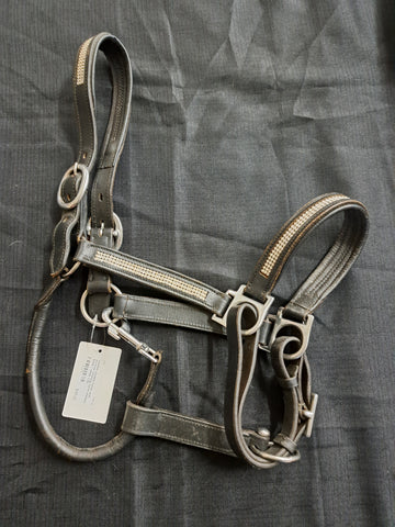 Leather padded halter