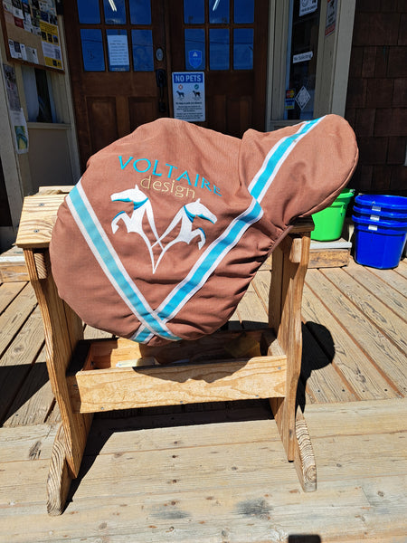 17.5" Voltaire Blue Infinite Jumping Saddle