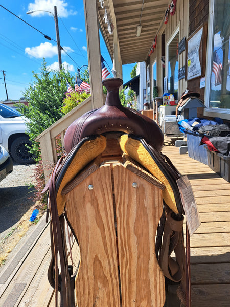 17" Circle Y Basket Flower Trail Saddle
