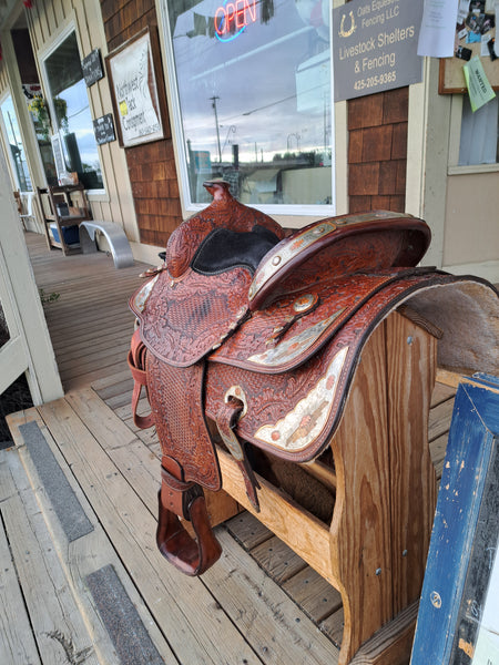 15" Big Horn Equitation Saddle Set