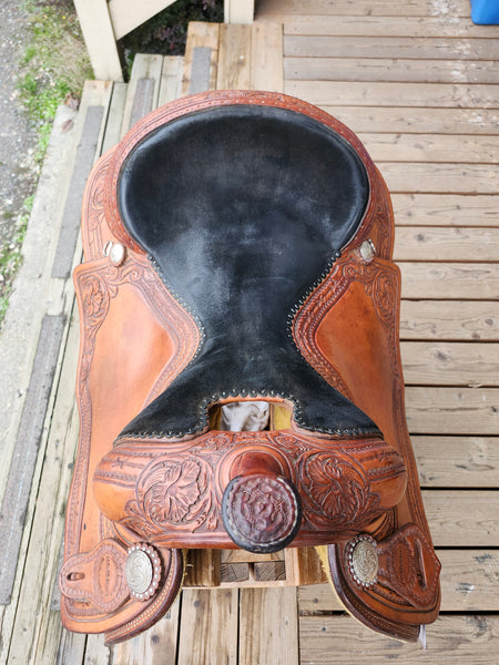 16" Bronco Billys Custom Reining Saddle