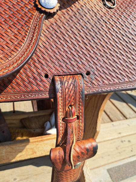 14" Crates Squeak Huber Barrel Racing Saddle