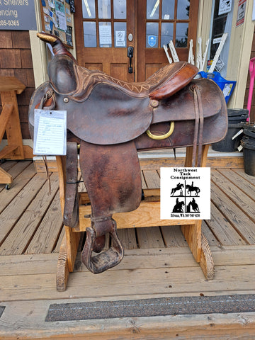 16" Hereford Roughout Roper Saddle