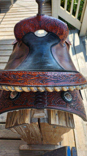 15" Hereford Tex Tan Barrel Saddle