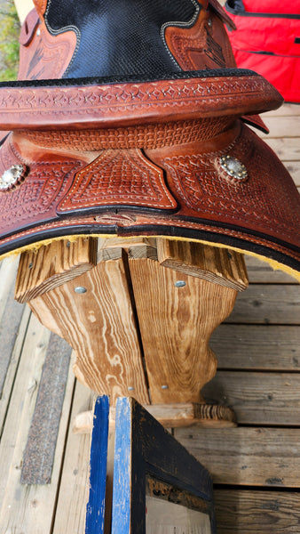15.5" Caliente Saddle Shop All Around Western Saddle