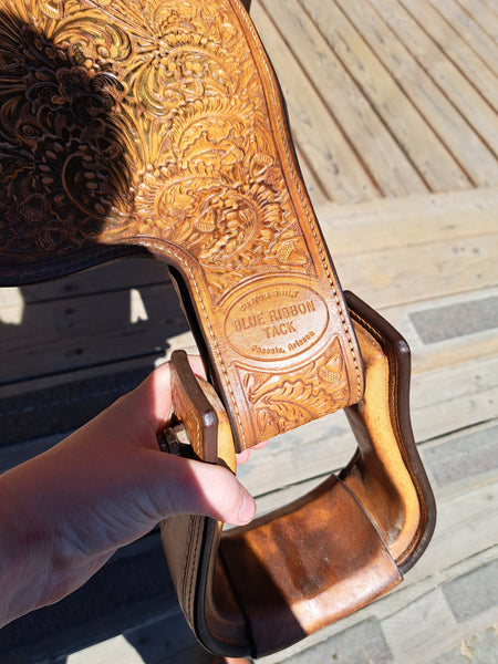 16" (Finished to 15") Blue Ribbon Western Equitation Show Saddle