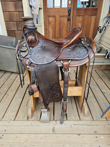 16" Pete Garrell Luellen Ranch Roper Saddle Package