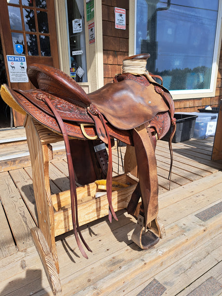 16" JC Martin Wade Ranch Roping Saddle