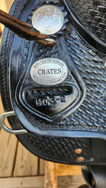 15" Classic Crates Round Skirt Trail Saddle