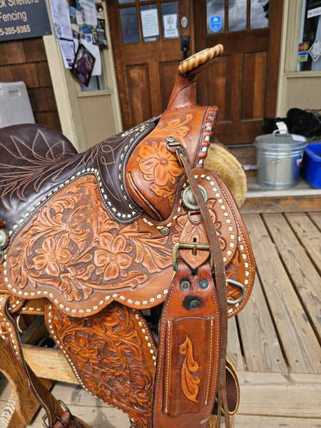 15" Vintage Hereford Tex Tan Western Equitation Saddle