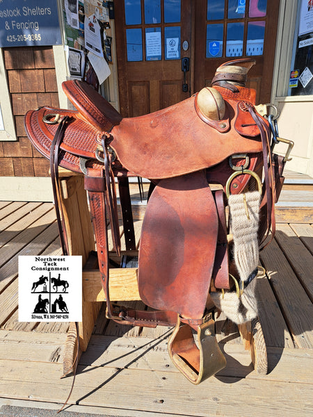 16" Watt Bros Wade Ranch Roper Saddle