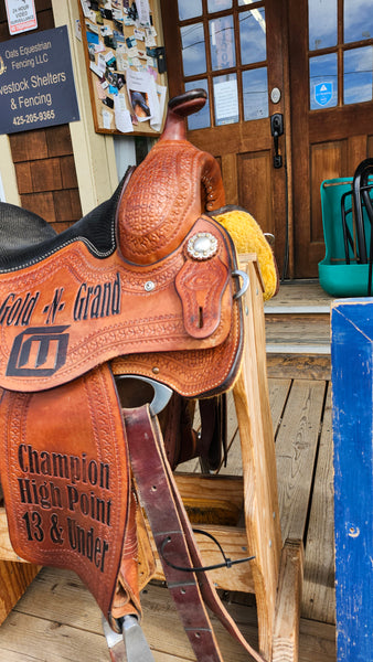 15.5" Caliente Saddle Shop All Around Western Saddle