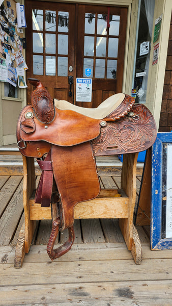 16" Bar M Carson River Reining Saddle