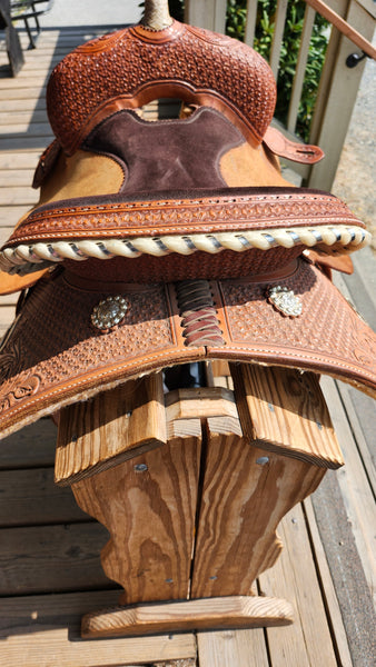 14" Circle Y Arizona Snowflake Barrel saddle