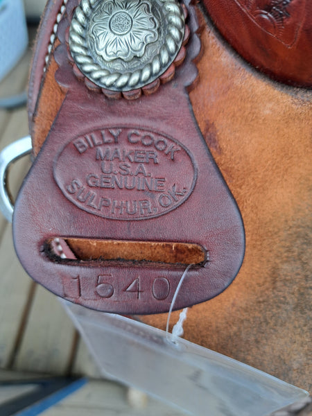 14.5" Billy Cook Round Skirt Barrel Saddle