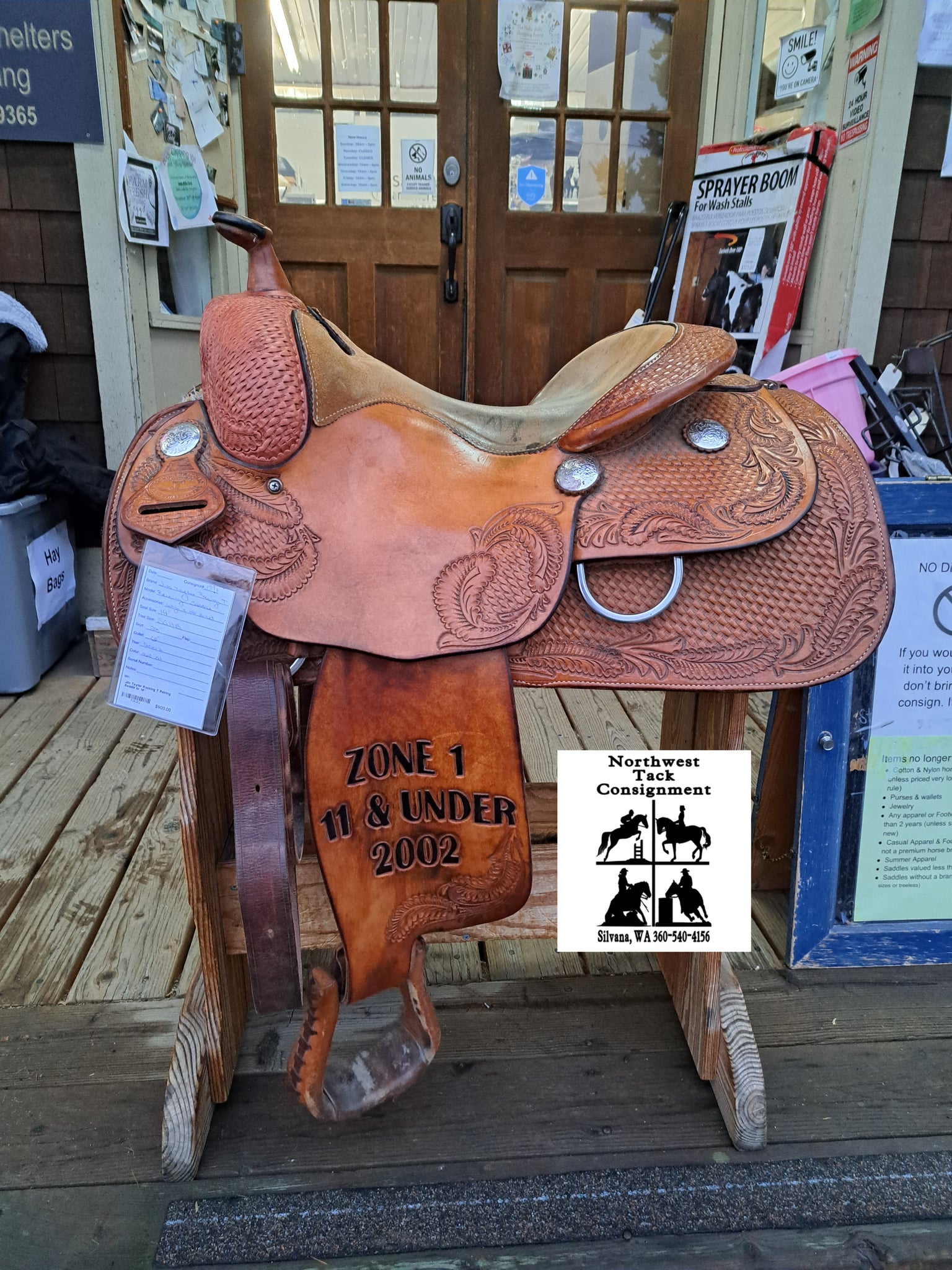 14" Jim Taylor Rocking T Reining Saddle