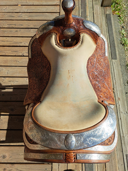 17" Silver Mesa Western Equitation Show Saddle