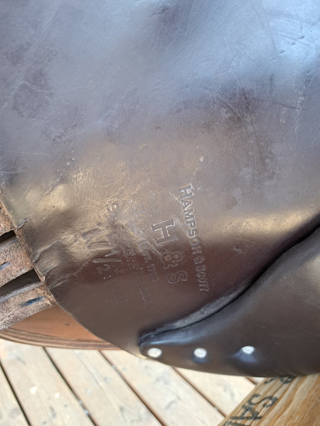 17.5" Hampton & Scott All Purpose English Saddle
