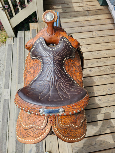 15" Vintage Hereford Tex Tan Western Equitation Saddle