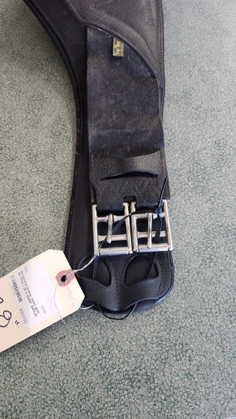 28" Devoucoux Leather Short Girth