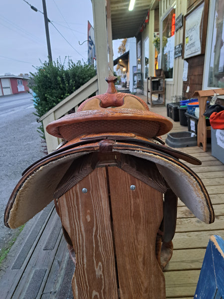 14" Jim Taylor Rocking T Reining Saddle