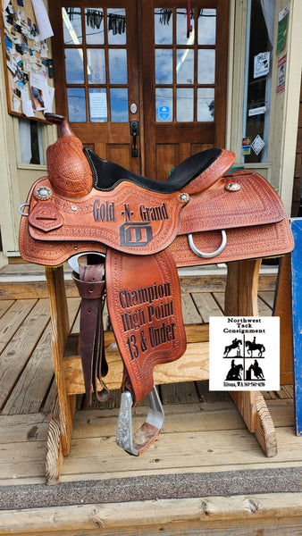 15.5" Caliente Saddle Shop All Around Western Saddle
